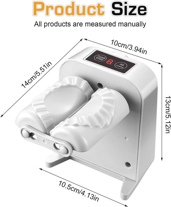 Automatische knoedelmaker voor perfecte dumplings - Elektrische ravioli-vormer met USB-opladen van Merkloos — afbeelding 3