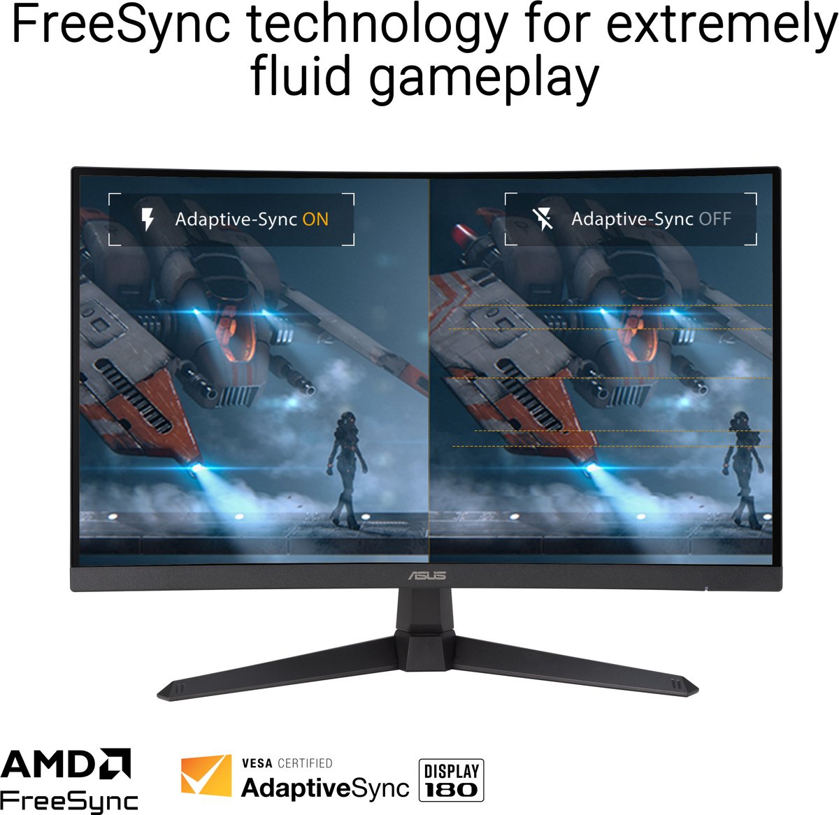 ASUS TUF Gaming VG27WQ3B - 27 inch QHD gaming monitor, 180Hz thumbnail 5