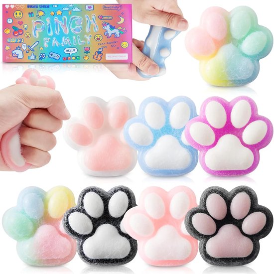 Happy Trendz® The Pinch Family – Squishy Hondenpoot met Balletjes – 3 Stuks – Viral op TikTok! Paw Squishies - Cute Paws Squishy