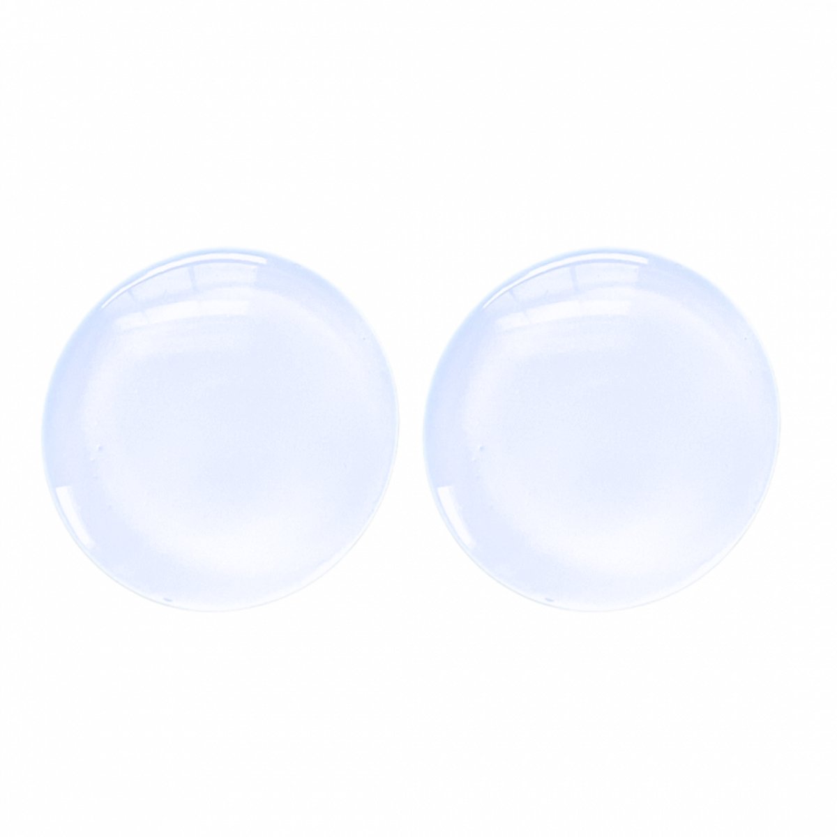 Clip oorbellen Wit 2.5 cm