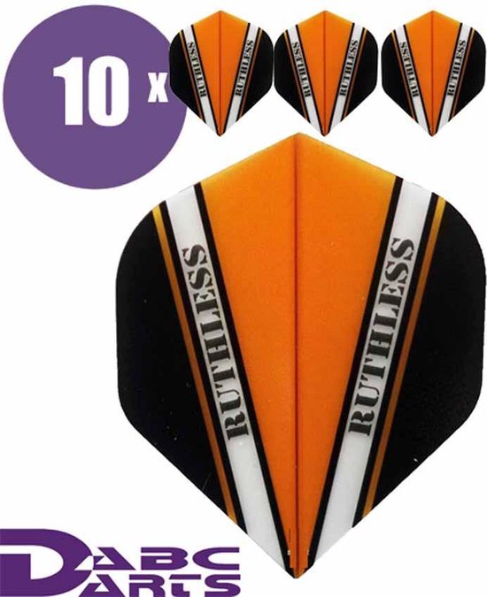 ABC Darts - Dart Flights - Ruthless Vision V Oranje - 10 sets (30 stuks) van ABC Darts — afbeelding 4