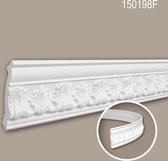 Corniche 150198F Profhome Moulure décorative flexible style Néo-Classicisme blanc 2 m