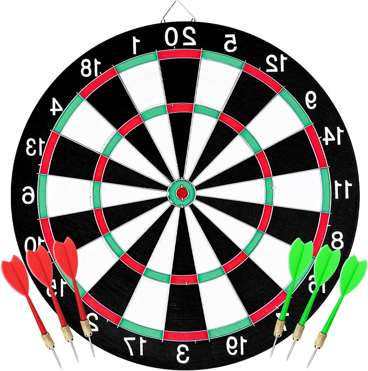 Dartbord met Darts - Geschikt voor Buiten - 40,5 cm - Set van 6