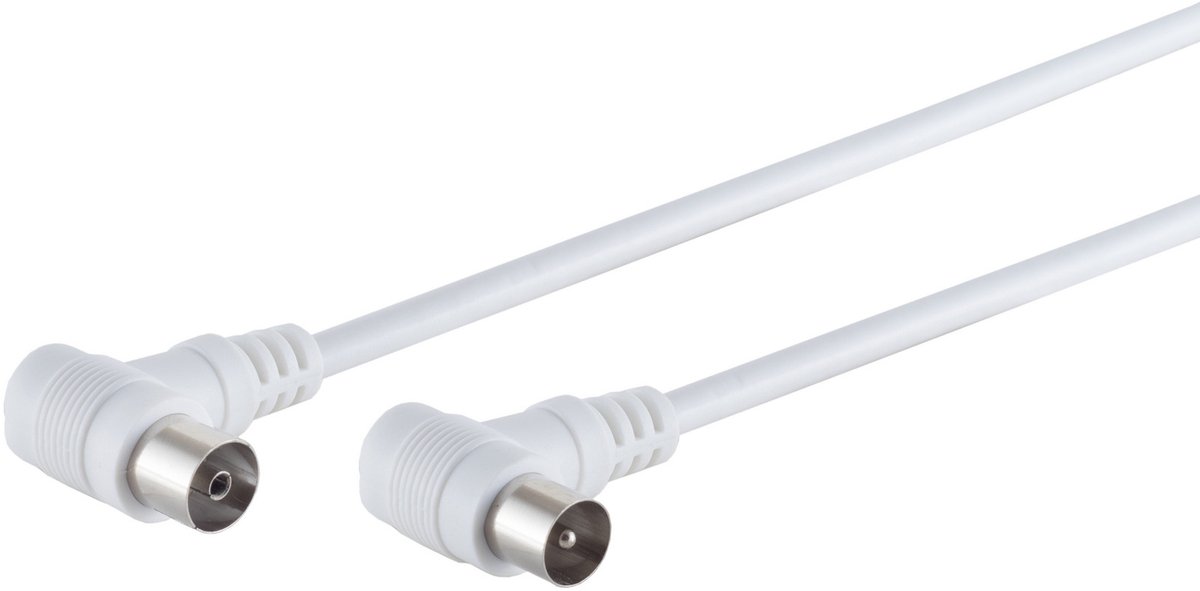 S/CONN 80083-32, 2,5 m, Coaxiaal, Coaxiaal, Wit