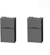 2 Stuks Sigarettendoos met Aansteker - Tabak - Pakje - Sigaretten Doos - USB