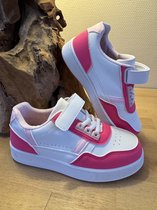 Kick Rolschaatsschoenen Met Licht Vervormingsschoenen Met Wiel LED-loopschoenen Voor Volwassenen Kinderen,Silver-EU41/UK7