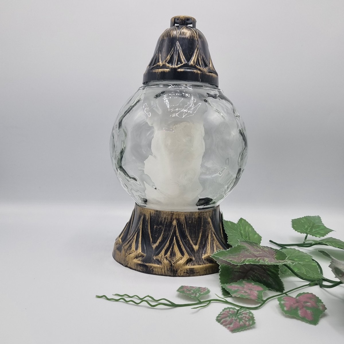 Herdenkingslichtjes Herdenkingslicht - Goud - Bol - Grafkaars - Graflicht - Graflantaarn - Windlicht Goud1