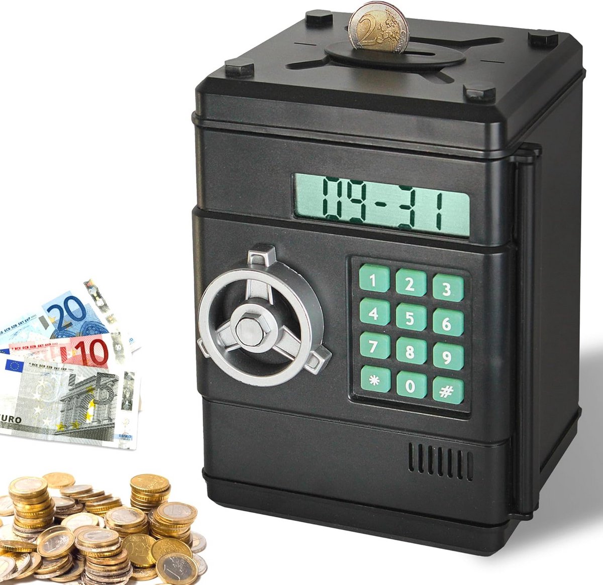 Digitale spaarpot met automatische telling en 6-cijferige code - Ideaal voor kinderen en volwassenen