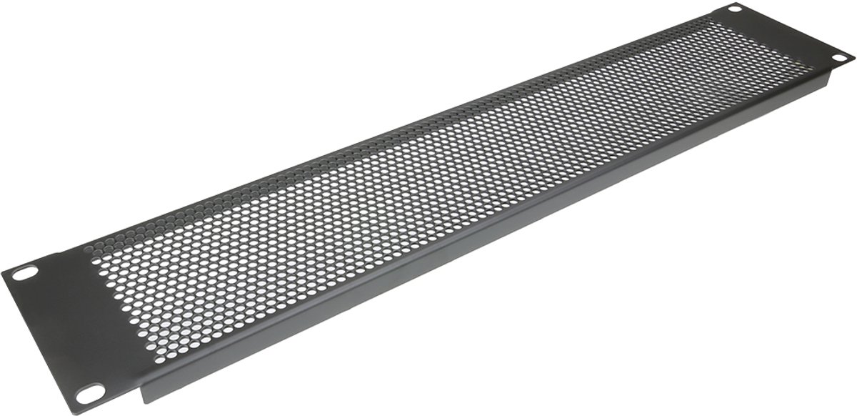 Penn Elcom R1286/2UVk frontplaat, staal, ventilatie, omgezet, 2 HE