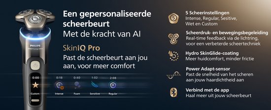 Philips Shaver i9000 Prestige Ultra Elektrisch Scheerapparaat Voor Mannen - Met Quick Clean Pod & Precisietrimmer - Zwart - XP9400/31
