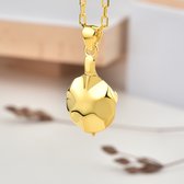 Collier tortue pour femme en or poli 30 pouces