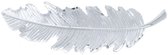 Luxe Haarclip | Zilverkleurig | Veren Design | Metalen Haaraccessoire | Stijlvol & Duurzaam | 8.5 cm | 1 stuk