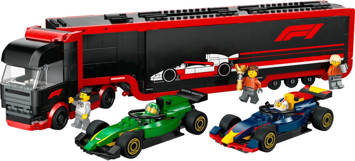 LEGO City F1 truck met RB20 en AMR24 F1® auto's speelset - 60445 — afbeelding 23