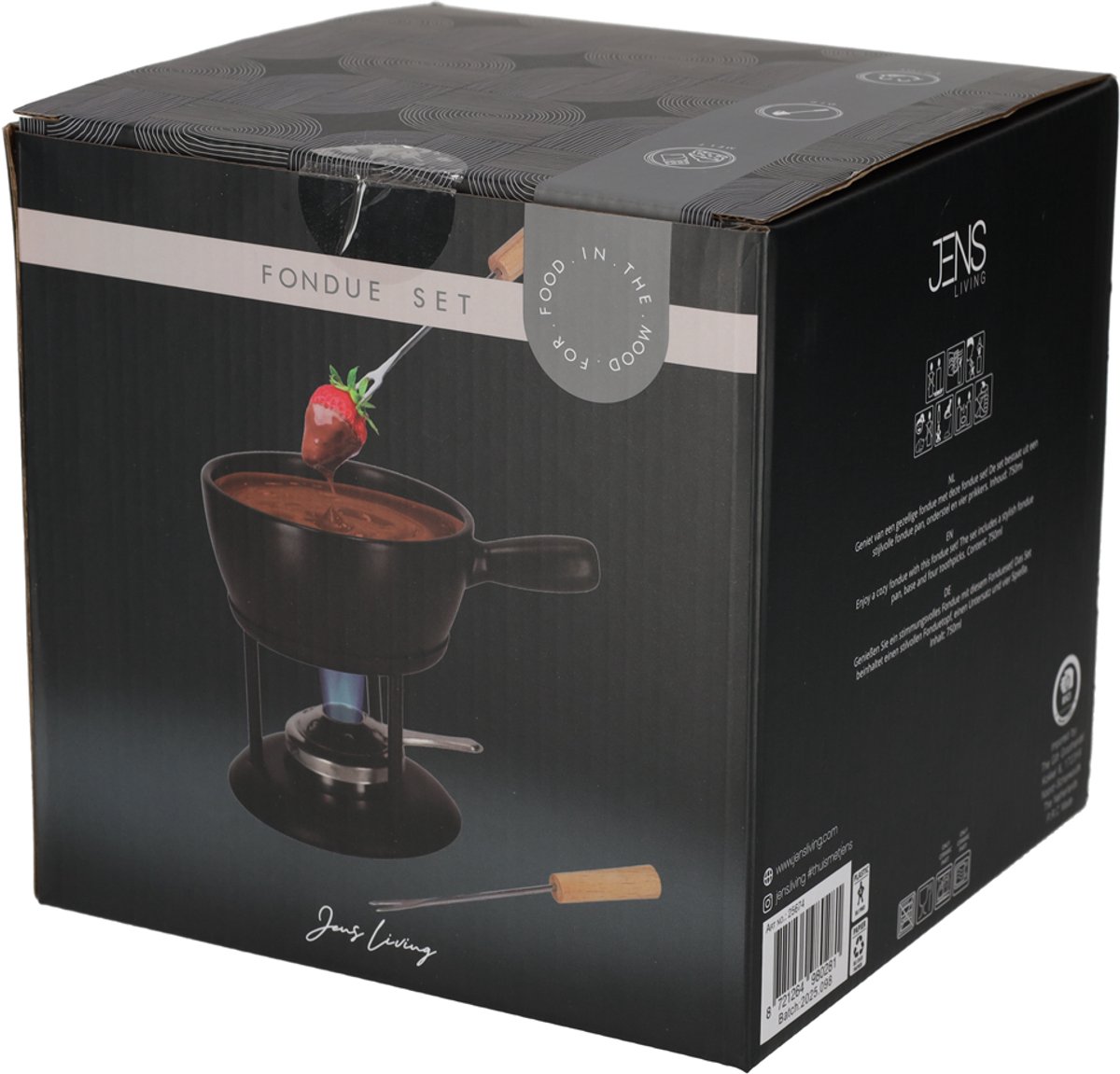 JENS Living Fondue Set Zwart Large – foto 2