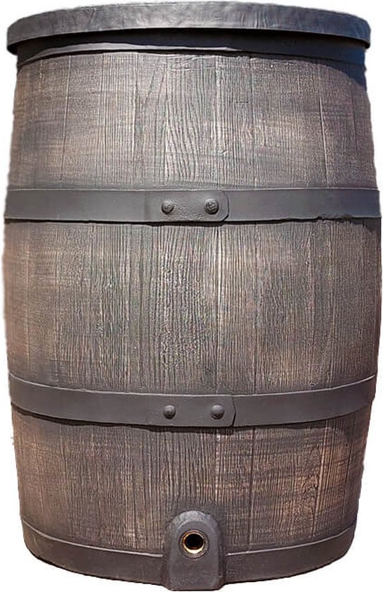 Baril de pluie Roto 140 litres marron avec 3/4" laiton