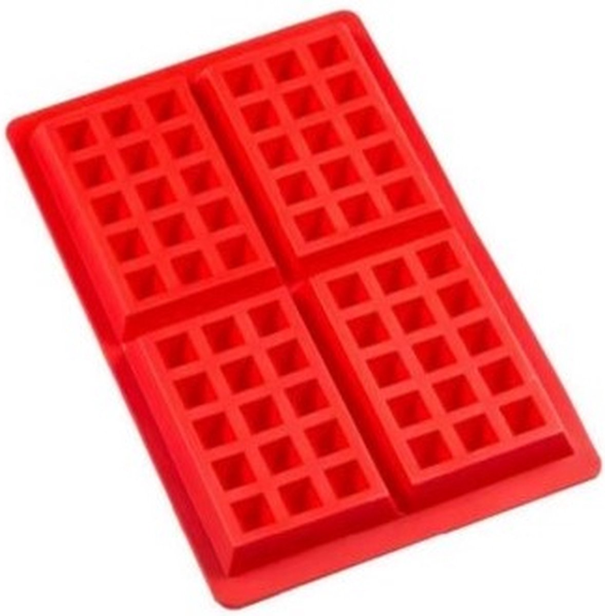 Jumada's Wafelvorm - Wafelijzer - Siliconen Bakvorm - Wafel Mal - Rechthoek