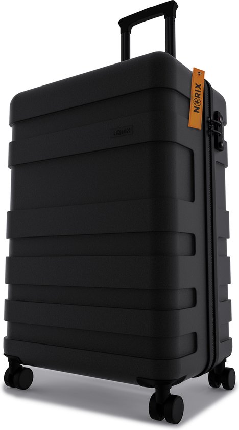 Zedar Onyx Black reiskoffer – 66L – spinner wielen – TSA-slot