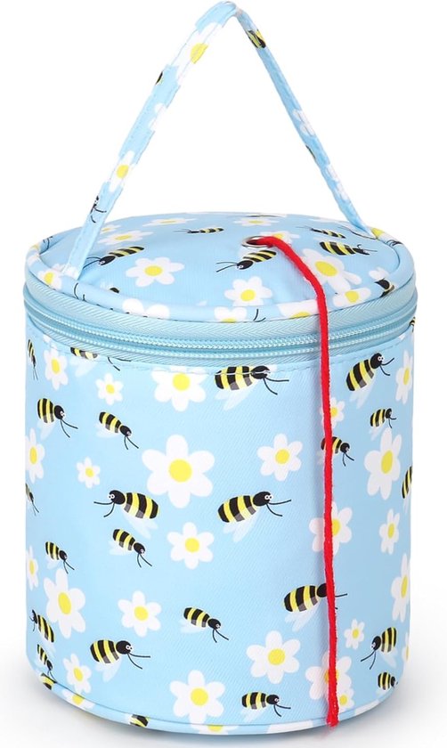 OUDE EAN - Mini Breitas - Wolhouder - Haaktas - Garenhouder - Garentas - Handwerktas - Honingbijtjes