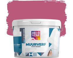 Decoverf muurverf mat cyclaam, 4L
