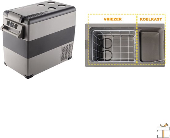 Bolt Edge Koelbox - 45L - Elektrisch - Koelt en verwarmt - Voor camping of auto van Bolt Edge — afbeelding 3