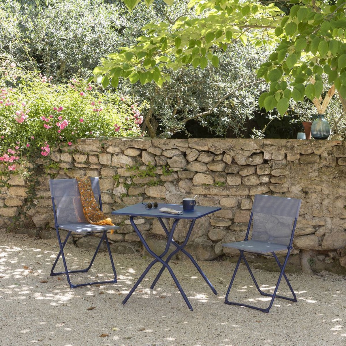 Lafuma Balcony II Table de jardin - Pliable - Indigo