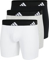 adidas Sportswear 3PK Boxer Brief - Active Flex Cotton - Onderbroek Mannen - zwart/wit/grijs gemêleerd