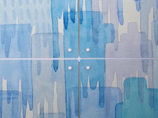 IXXI Dripping Houses - Décoration murale - Art - 100 x 140 cm