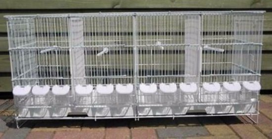 Birdtrade - Kweekkooi - broedkooi - vogelkooi - 4 vakken - compleet - stapelbaar - evt. met trolley - luis ongevoeliger