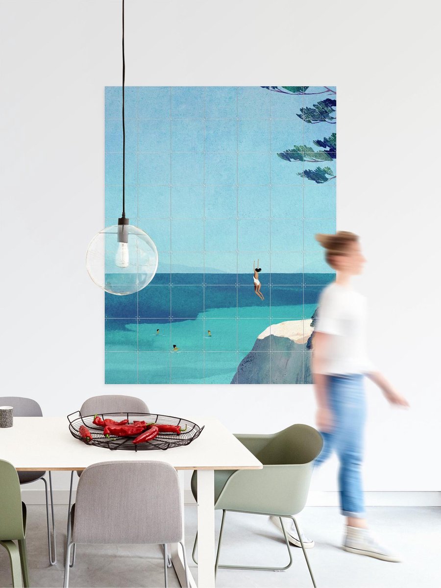 IXXI Leap, Henry Rivers - 80 x 100 cm - Gratis ophangtool - Grote wanddecoratie en posters - Grafisch Ontwerp, Speels, Digitale Kunst, Minimalisme