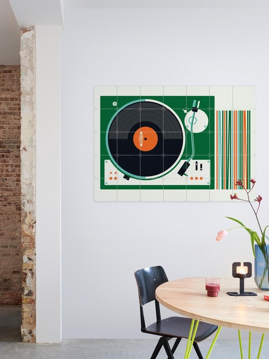 IXXI Record Player - Décoration murale - Vintage - 140 x 100 cm