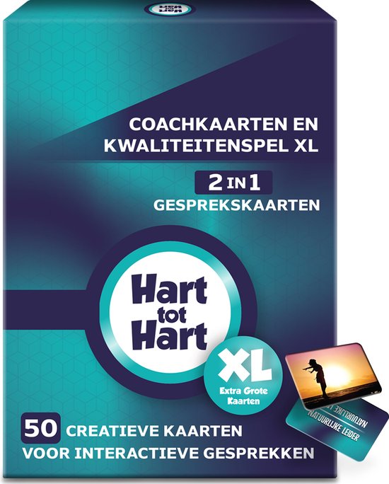 Foto: 2 in 1 coachkaarten en kwaliteitenspel xl associatiekaarten complimenten kaartjes