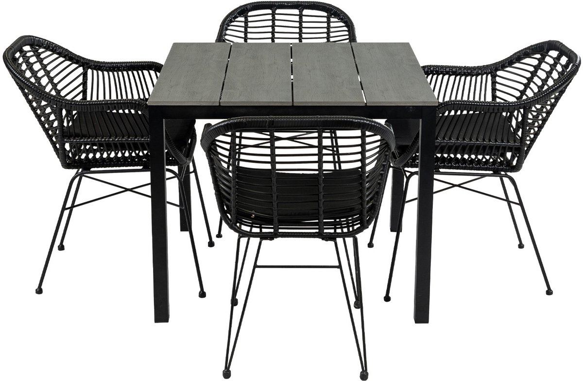 90x90 Cyprus | Grey + 4x Oslo Black