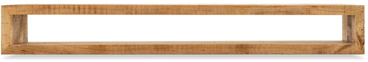 Zwevend TV-meubel Mangohout hangend 220 cm - Naturel