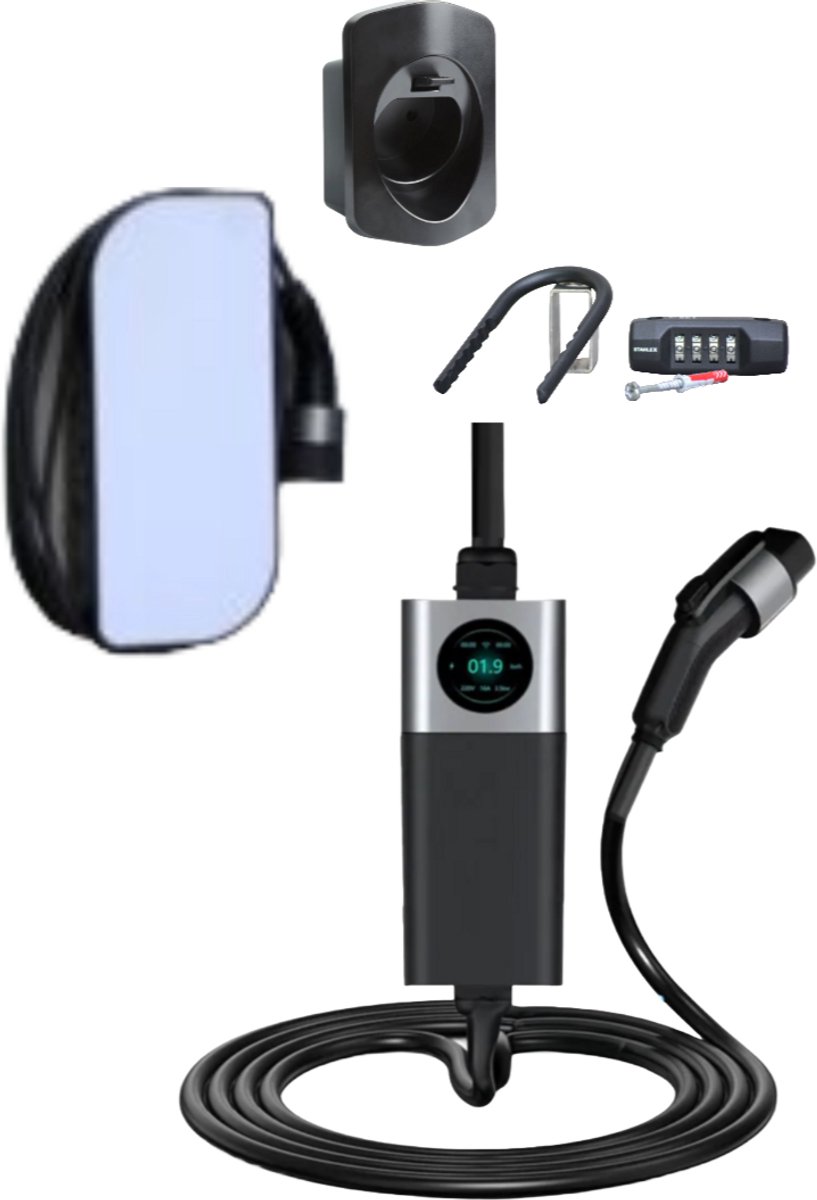 Complete Laadoplossing Voor Elektrische Auto's - EVshield Voordeelbundel White Matte 7M