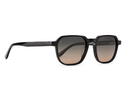 Jackie L Valence ZO-0272B shiny zwart – grijs-bruin polarised TAC – UV400