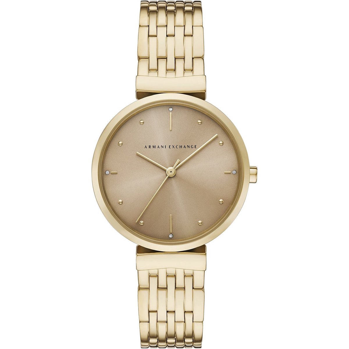Armani Exchange Zoe AX5916 Horloge - Staal - Goudkleurig - Ø 36 mm