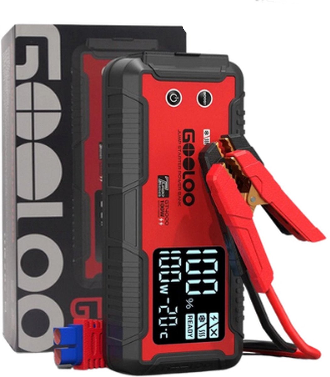 Starthulp - Jumpstarters - Jumpstarter voor auto - Noodstart voor auto's - 24000mAh