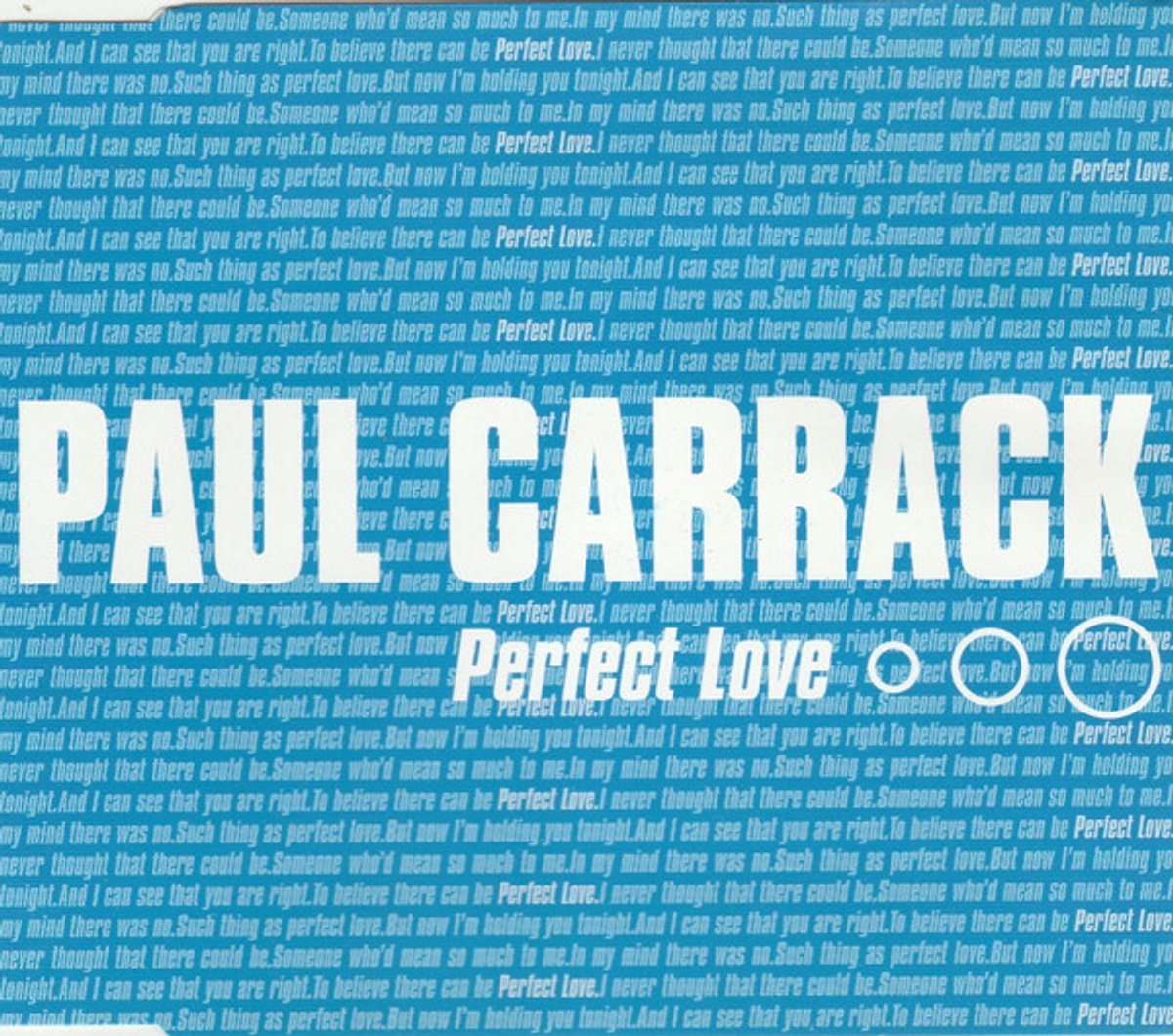 Paul Carrack – Perfect Love - Dedicated - 2 Track Cd Maxi Single