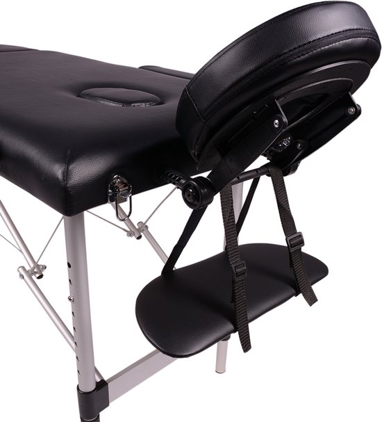 Alora Massagetafel Relax Budget 3 zones - Inklapbaar - Max. Draagvermogen 250 KG - 8 Hoogtestanden - Behandelbank - Behandeltafel - Incl. Opbergtas - Massage tafel bed
