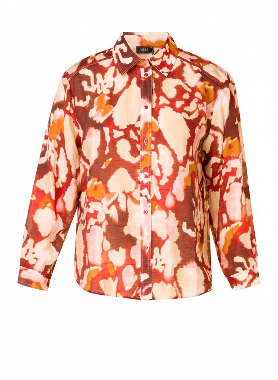 YEST Rhona - Maroon/Multi Colour - maat 48
