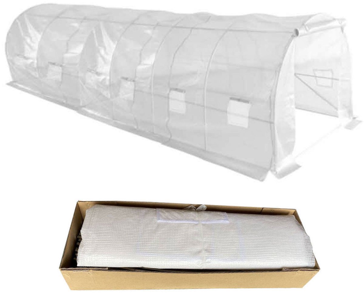 Tuinfolie voor tunnel 600 x 300 x 200 cm, UV-12, transparant