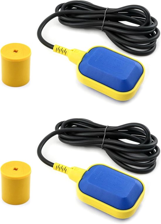 2 Stuks 3m Kabel Water Level Controller Rechthoekige Vlotterschakelaar