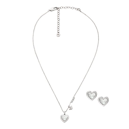 Emporio Armani Dames Sieraden geschenkset - Zilverkleurig