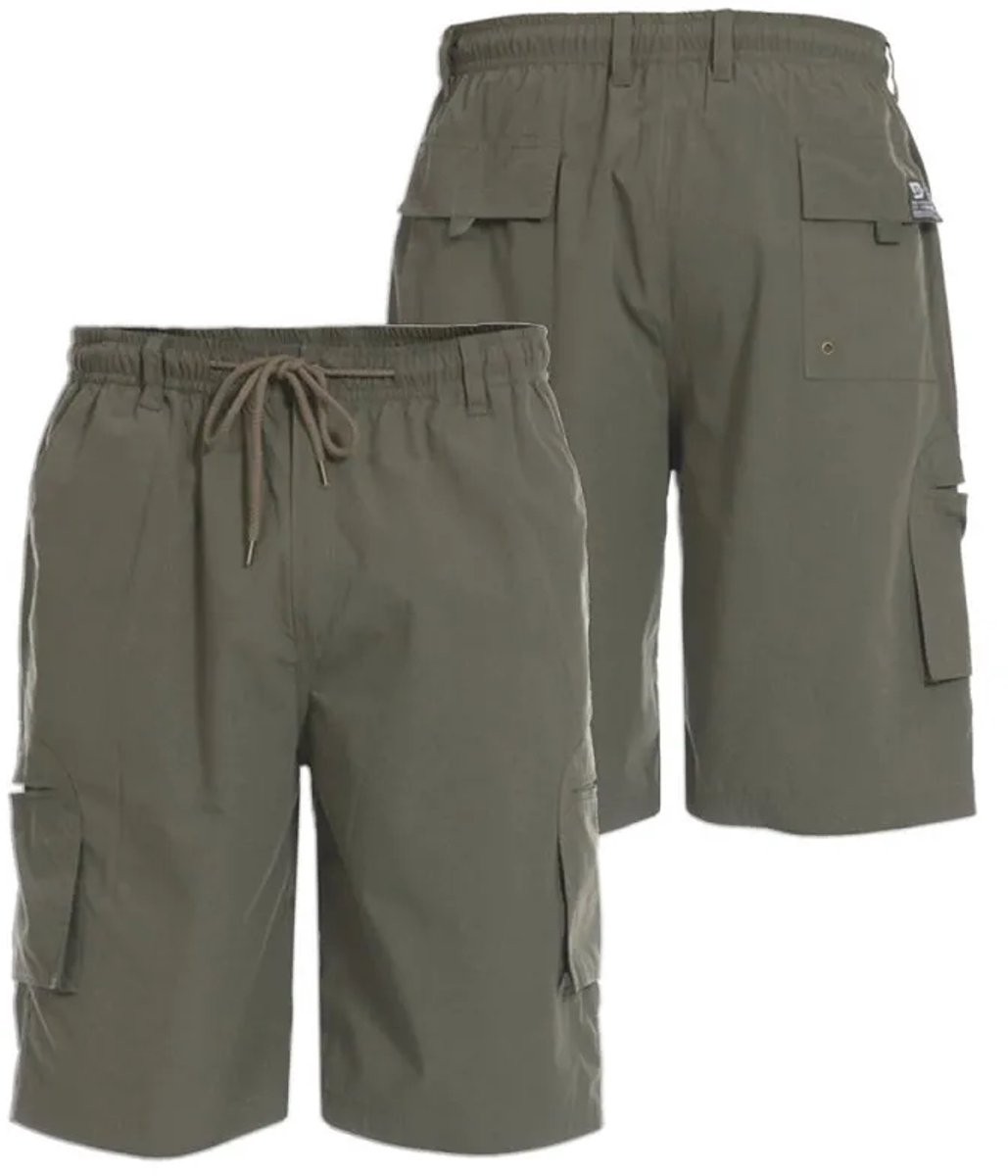 DUKE 555 NICK KORTE CARGO BROEK KHAKI MAAT 2XL