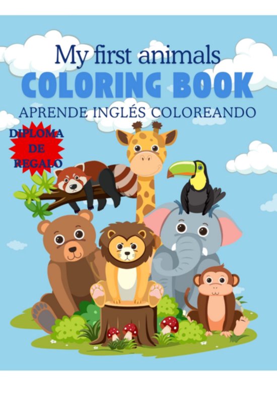 My First Animals Coloring Book - cover