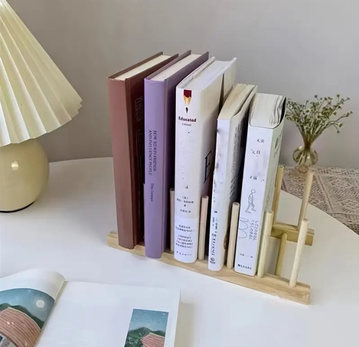 Gramophone Record Stand - Voor Het Opslaan Van Gramophone Records Houder Voor Brochures Tijdschriften Boeken Vinyl Records