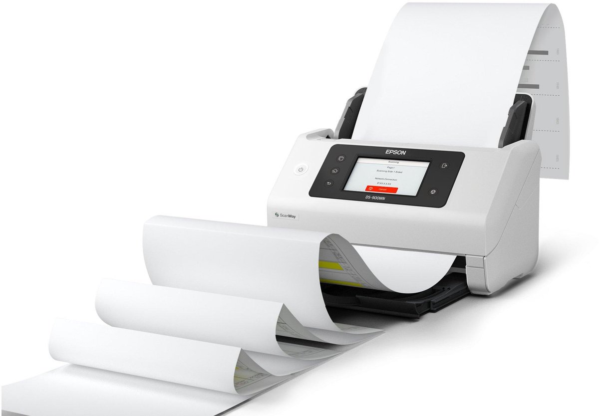 Epson WorkForce DS-900WN - Scanner - Sheetfeeder - Met Wi-Fi - Wit thumbnail 4