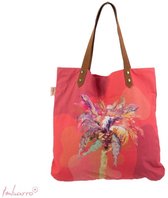 Imbarro - Shopper - Tas - Strandtas - Boodschappentas - Palmtree - 45x50cm - Katoen