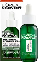 L'Oréal Paris Men Expert Derma Control Serum - Tegen oneffenheden, pigmentvlekken en acne - met niacinamide en salicylzuur - 30ml