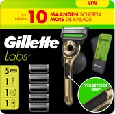Bol.com GilletteLabs Met Exfoliërende Strip Scheersysteem Champion Gold - 1 Handvat + 5 scheermesjes + 1 muurhanger + 1 etui aanbieding